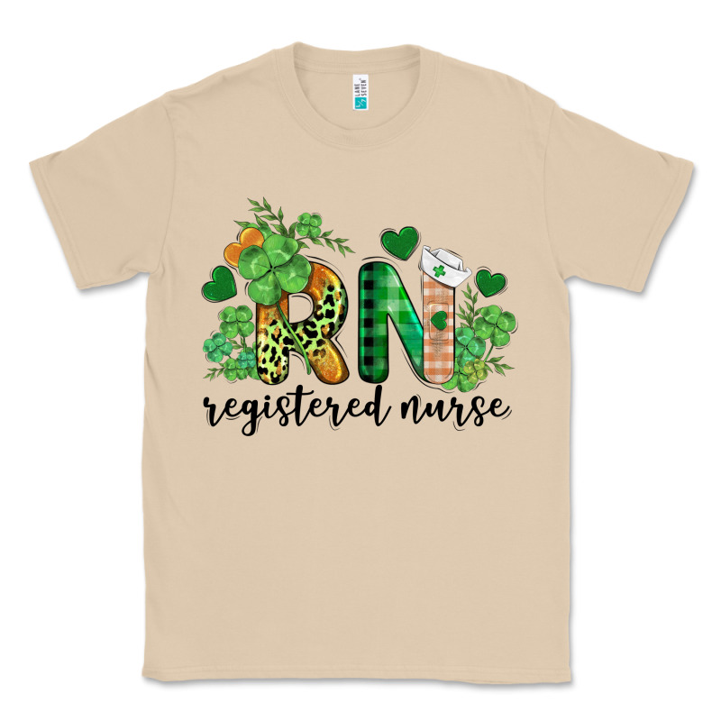 St. Patricks Day Registered Nurse Rn Classic Tee by BarkalooDesign | Teevron