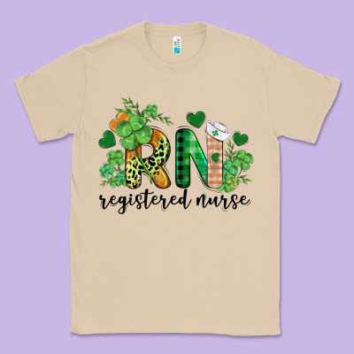 St. Patricks Day Registered Nurse Rn Classic Tee Designed By Barkaloodesign