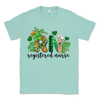 Seafoam st. patricks day registered nurse rn Classic Tee - BarkalooDesign