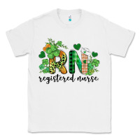 White st. patricks day registered nurse rn Classic Tee - BarkalooDesign