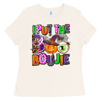 Bone Hallowen Boo Ladies Tee - AdoDesignShop