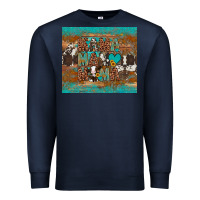 Navy mama mama mama Premium Sweatshirt - Artiststas