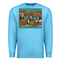 Ocean Blue mama mama mama Premium Sweatshirt - Artiststas