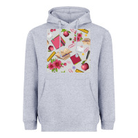 Heather Grey back to school  seamless pattern Heavyweight Hoodie - BundleAndBundleShop