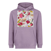 Lavender back to school  seamless pattern Heavyweight Hoodie - BundleAndBundleShop