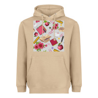 Mushroom back to school  seamless pattern Heavyweight Hoodie - BundleAndBundleShop
