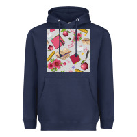 Navy back to school  seamless pattern Heavyweight Hoodie - BundleAndBundleShop