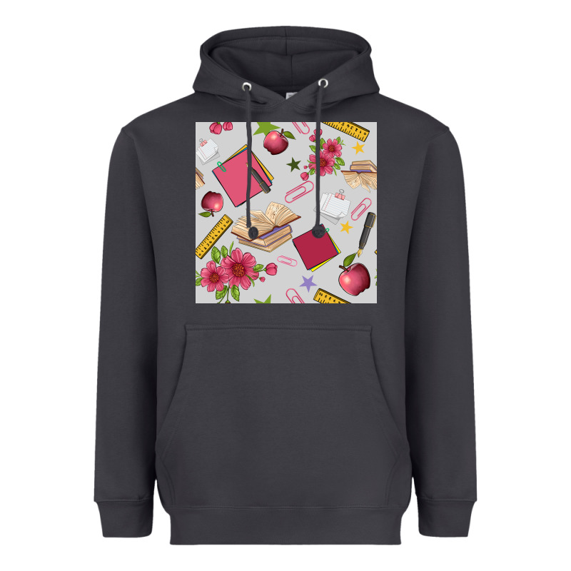 Back To School  Seamless Pattern Heavyweight Hoodie by BundleAndBundleShop | Teevron