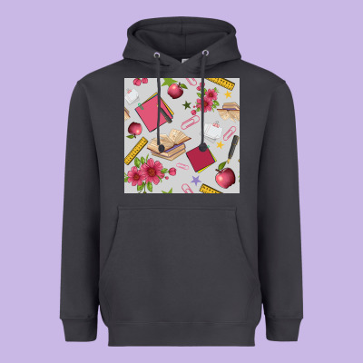 Back To School  Seamless Pattern Heavyweight Hoodie Designed By Bundleandbundleshop