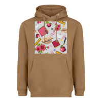 Toasted Coconut back to school  seamless pattern Heavyweight Hoodie - BundleAndBundleShop