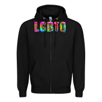 Black lgbtq Zipper Hoodie - HRA Design Shop