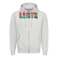 Dove Grey lgbtq Zipper Hoodie - HRA Design Shop