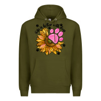 Army Green life is better with dogs Premium Hoodie - NancyCooperArtShop