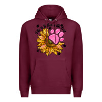 Burgundy life is better with dogs Premium Hoodie - NancyCooperArtShop