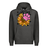 Charcoal Heather life is better with dogs Premium Hoodie - NancyCooperArtShop