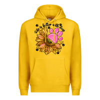 Lemon life is better with dogs Premium Hoodie - NancyCooperArtShop