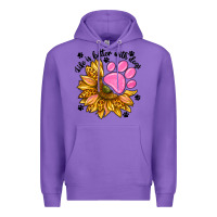 Purple life is better with dogs Premium Hoodie - NancyCooperArtShop