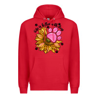 Red life is better with dogs Premium Hoodie - NancyCooperArtShop