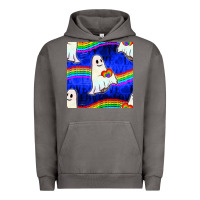 Pigment Tornado Pride lgbtq ghosts and heart with rainbow seamless Urban Hoodie - BundleAndBundleShop