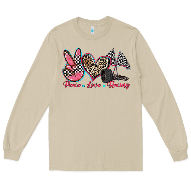Peace Love Racing Long Sleeve Tee by Zillion Design Studio | Teevron