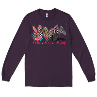 Plum peace love racing Long Sleeve Tee - Zillion Design Studio