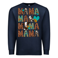 Navy mama mama mama mama Premium Sweatshirt - Artiststas