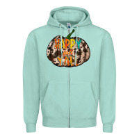 Seafoam happy fall yall Zipper Hoodie - RacoonDesign