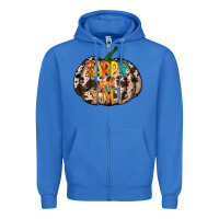 True Royal happy fall yall Zipper Hoodie - RacoonDesign