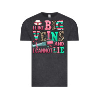 Vintage Black i like big veins and i cannot lie Vintage Tee - RanaPortraitStore
