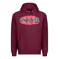 Burgundy cosmetologist Premium Hoodie - NancyCooperArtShop
