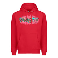Red cosmetologist Premium Hoodie - NancyCooperArtShop