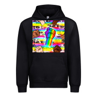 Black Pride lgbtq hands with cowhide seamless pattern Urban Hoodie - BundleAndBundleShop