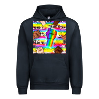 Navy Pride lgbtq hands with cowhide seamless pattern Urban Hoodie - BundleAndBundleShop