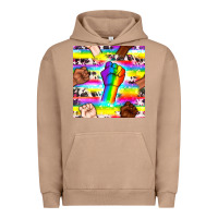 Pigment Burro Pride lgbtq hands with cowhide seamless pattern Urban Hoodie - BundleAndBundleShop