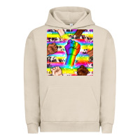 Pigment French Oak Pride lgbtq hands with cowhide seamless pattern Urban Hoodie - BundleAndBundleShop