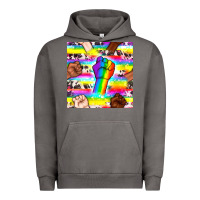 Pigment Tornado Pride lgbtq hands with cowhide seamless pattern Urban Hoodie - BundleAndBundleShop