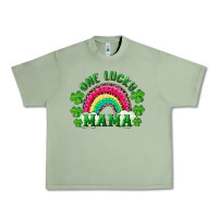 Oil Green st patrick's day one lucky mama Urban Heavy Tee - RanaPortraitStore