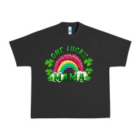 Pigment Black st patrick's day one lucky mama Urban Heavy Tee - RanaPortraitStore