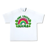 White st patrick's day one lucky mama Urban Heavy Tee - RanaPortraitStore