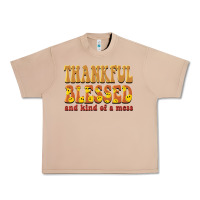 Burro thankful blessed and kind of a mess Urban Heavy Tee - BarkalooDesign