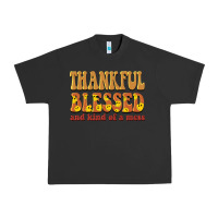 Pigment Black thankful blessed and kind of a mess Urban Heavy Tee - BarkalooDesign