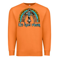 Carrot he has risen rainbow Premium Sweatshirt - AdoDesignShop