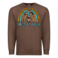 Chestnut he has risen rainbow Premium Sweatshirt - AdoDesignShop