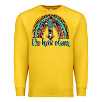Lemon he has risen rainbow Premium Sweatshirt - AdoDesignShop