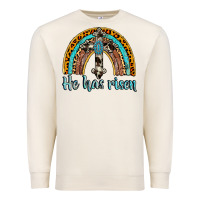 Sandshell he has risen rainbow Premium Sweatshirt - AdoDesignShop
