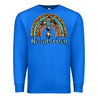 True Royal he has risen rainbow Premium Sweatshirt - AdoDesignShop