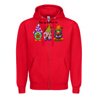 Red happy halloween gnomes black Zipper Hoodie - RacoonDesign