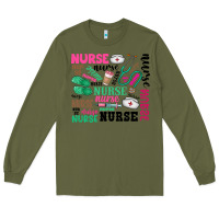 Army Green nurse Long Sleeve Tee - Zillion Design Studio