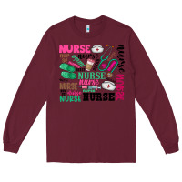 Burgundy nurse Long Sleeve Tee - Zillion Design Studio