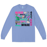 Colony Blue nurse Long Sleeve Tee - Zillion Design Studio